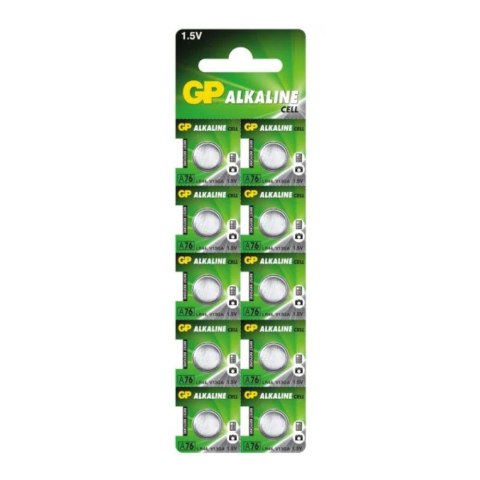GP Battery Baterie alkaliczne MINI GP A76/G13/AG13/L1154/LR44/157/V13GA/RW82 blister 10szt. GP Battery Baterie alkaliczne MINI GP A76/G13/AG13/L1154/LR44/157/V13GA/RW82 blister 10szt.