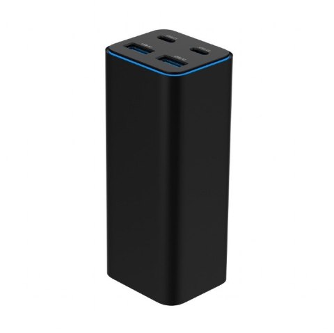 Gembird Ładowarka uniwersalna 100W GaN 2xUSB-A 2xUSB-C szybkie ładowanie czarna Gembird Ładowarka uniwersalna 100W GaN 2xUSB-A 2xUSB-C szybkie ładowanie czarna