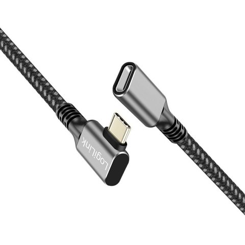 LogiLink Kabel USB3.2 gen2 TypeC do USB-C/F, PD, 0.5m LogiLink Kabel USB3.2 gen2 TypeC do USB-C/F, PD, 0.5m