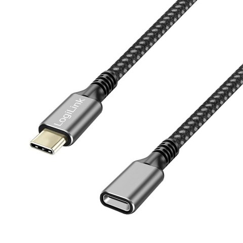LogiLink Kabel USB3.2 gen2 TypeC do USB-C/F, PD, 1m LogiLink Kabel USB3.2 gen2 TypeC do USB-C/F, PD, 1m