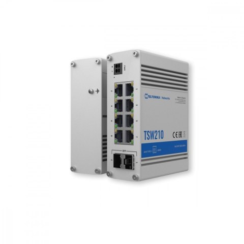 TELTONIKA Przełącznik przemysłowy TSW210 2xSFP 8xGbE TELTONIKA Przełącznik przemysłowy TSW210 2xSFP 8xGbE