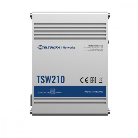 TELTONIKA Przełącznik przemysłowy TSW210 2xSFP 8xGbE TELTONIKA Przełącznik przemysłowy TSW210 2xSFP 8xGbE