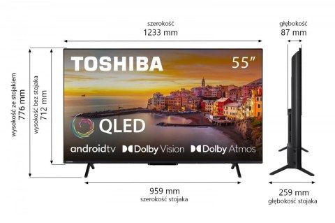 Toshiba Telewizor QLED 55 cali 55QA2363DG Toshiba Telewizor QLED 55 cali 55QA2363DG