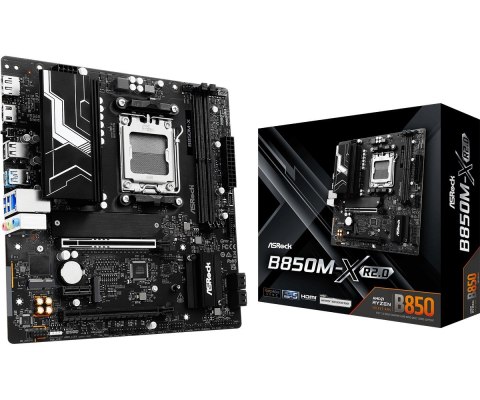 ASRock Płyta główna B850M-X R2.0 AM5 2DDR5 M.2 USBC mATX ASRock Płyta główna B850M-X R2.0 AM5 2DDR5 M.2 USBC mATX