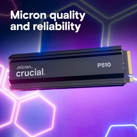 Crucial Dysk SSD P510 2TB M.2 NVMe Gen5 2280 10000/8700 radiator Crucial Dysk SSD P510 2TB M.2 NVMe Gen5 2280 10000/8700 radiator