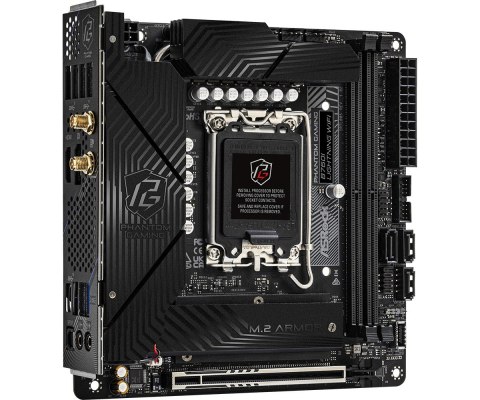 ASRock Płyta główna B760I LIGHTNING WIFI s1700 2DDR5 mITX DP/HDMI ASRock Płyta główna B760I LIGHTNING WIFI s1700 2DDR5 mITX DP/HDMI