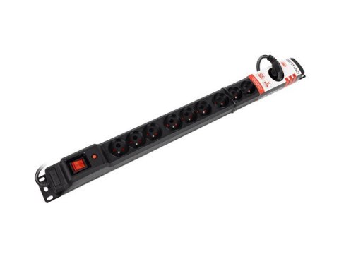 Armac Listwa przeciwprzepięciowa M12/16A Rack 19'' 2.5m czarna (12 gniazd) do montażu pionowego Armac Listwa przeciwprzepięciowa M12/16A Rack 19'' 2.5m czarna (12 gniazd) do montażu pionowego