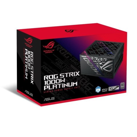 Asus Zasilacz ROG STRIX 1000W 80+ Platinum czarny Asus Zasilacz ROG STRIX 1000W 80+ Platinum czarny