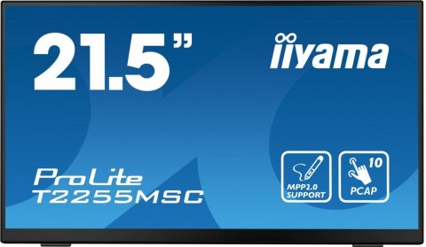 IIYAMA Monitor 21.5 cala T2255MSC-B1 POJ.10PKT.IPS,HDMI,DP,2xUSB 3.0 IIYAMA Monitor 21.5 cala T2255MSC-B1 POJ.10PKT.IPS,HDMI,DP,2xUSB 3.0