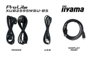 IIYAMA Monitor 25 cali XUB2595WSU-B5 IPS.PIVOT.16:10.USB.DP.HDMI.VGA.2x2W. 300(cd/m2).HAS(150mm)