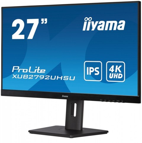IIYAMA Monitor 27 cali XUB2792UHSU-B5 4K,IPS,DVI,DP,HDMI,PIP,250cd,USB3.0