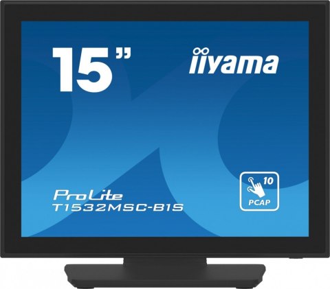 IIYAMA Monitor 15 cali T1532MSC-B1S POJ.10PKT.IP54,HDMI,DP,VGA,2x1W IIYAMA Monitor 15 cali T1532MSC-B1S POJ.10PKT.IP54,HDMI,DP,VGA,2x1W