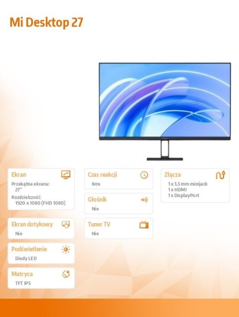 XIAOMI Monitor Mi Desktop 27 XIAOMI Monitor Mi Desktop 27