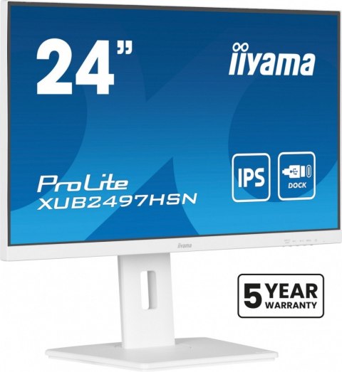 IIYAMA Monitor 24 cale XUB2497HSN-W1 IPS,USB-C Dock,HDMI,DP /5y/