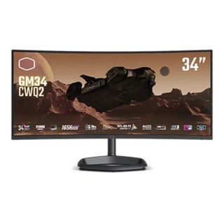 Cooler Master Monitor 34 cale GM34-CWQ2 UWQHD 180 Hz HDMI DP USB-C USB-B kontrola wysokości 0-80 mm Głośnik