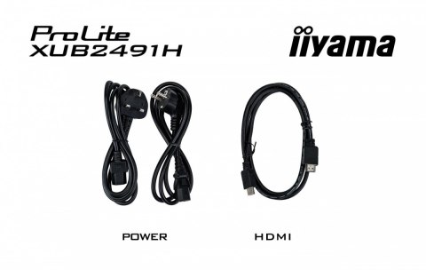 IIYAMA Monitor 24 cale XUB2491H-B1 IPS, HDMI, DP, HAS, Pivot