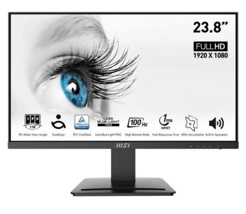 MSI Monitor PRO MP243X 24 cale/LED/FHD/Flat/100Hz/Black MSI Monitor PRO MP243X 24 cale/LED/FHD/Flat/100Hz/Black