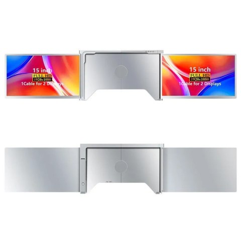 Extralink Przenośne monitory do laptopa Smart Life S600 15 cali, 2 monitory IPS, 1080p Full HD Extralink Przenośne monitory do laptopa Smart Life S600 15 cali, 2 monitory IPS, 1080p Full HD