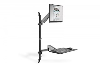 Digitus Ramię naścienne pojedyncze, 1xLCD + klawiatura, max. 32 cale