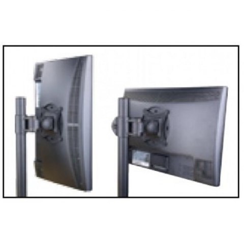 Techly Uchwyt biurkowy LCD/LED 13-27 cali podwójny 2x10kg, czarny Techly Uchwyt biurkowy LCD/LED 13-27 cali podwójny 2x10kg, czarny