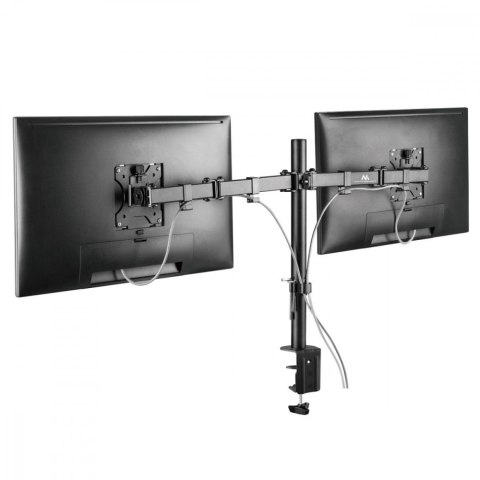 Maclean Uchwyt biurkowy na 2 monitory LCD MC-884 17-32 cale 2x8kg (max 16kg) vesa 75x75 oraz 100x100 Maclean Uchwyt biurkowy na 2 monitory LCD MC-884 17-32 cale 2x8kg (max 16kg) vesa 75x75 oraz 100x100