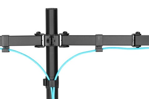 Digitus Uchwyt biurkowy podwójny z zaciskiem 2xLCD max. 32" max. Obciążenie 2x 8kg uchylno-obrotowy czarny Digitus Uchwyt biurkowy podwójny z zaciskiem 2xLCD max. 32" max. Obciążenie 2x 8kg uchylno-obrotowy czarny