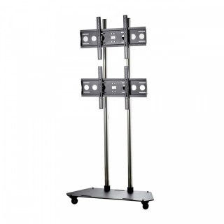 Edbak TR3 Wózek na dwa monitory mocowane jeden nad drugim 42-65 cali VESA 100×100 - 600×400 80 kg 353-2080 mm