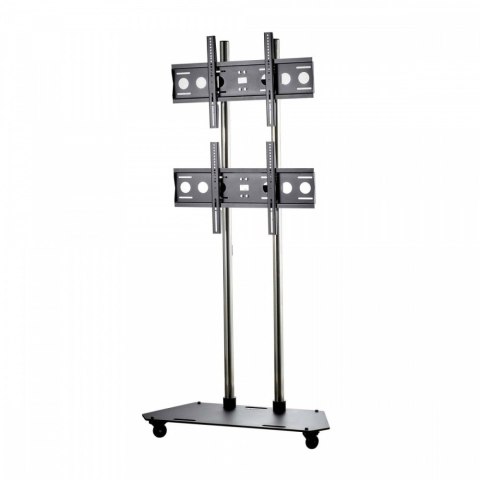 Edbak TR3 Wózek na dwa monitory mocowane jeden nad drugim 42-65 cali VESA 100×100 - 600×400 80 kg 353-2080 mm Edbak TR3 Wózek na dwa monitory mocowane jeden nad drugim 42-65 cali VESA 100×100 - 600×400 80 kg 353-2080 mm