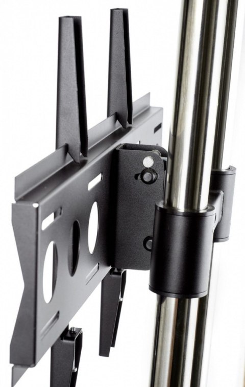 Edbak TR3 Wózek na dwa monitory mocowane jeden nad drugim 42-65 cali VESA 100×100 - 600×400 80 kg 353-2080 mm Edbak TR3 Wózek na dwa monitory mocowane jeden nad drugim 42-65 cali VESA 100×100 - 600×400 80 kg 353-2080 mm