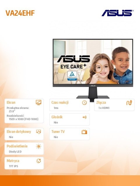 Asus Monitor 24 cale VA24EHF Asus Monitor 24 cale VA24EHF