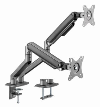 Gembird Ramię biurkowe na 2 monitory 17-32 cali 9kg szare