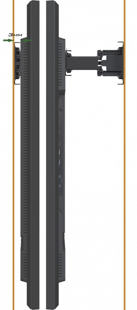 IIYAMA Uchwyt ścienny MD-WM0001 do 30kg dla modelu 5560 i 6560, zerowa szczelina
