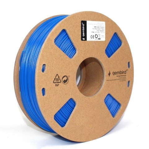 Gembird Filament drukarki 3D ABS/1.75 mm/1kg/niebieski Gembird Filament drukarki 3D ABS/1.75 mm/1kg/niebieski