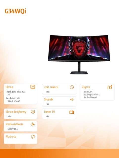 XIAOMI Monitor Gaming Curved G34WQi EU XIAOMI Monitor Gaming Curved G34WQi EU