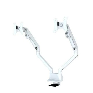 Neomounts Uchwyt biurkowy FPMA-D750DWHITE2 na 2 ekrany 10-32 cali 75x75-100x100 2-8kg h:20-51cm PIVOT 180 stopni