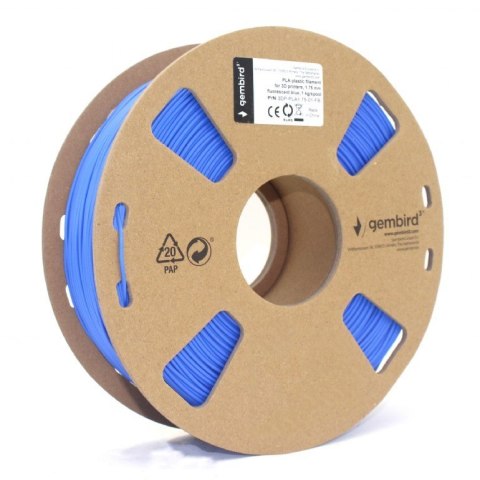Gembird Filament drukarki 3D PLA/1.75mm/niebieski fluorescencyjny Gembird Filament drukarki 3D PLA/1.75mm/niebieski fluorescencyjny