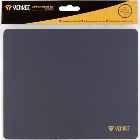 YENKEE Podkładka pod mysz YPM 2000GY 220x180x0,3mm YENKEE Podkładka pod mysz YPM 2000GY 220x180x0,3mm