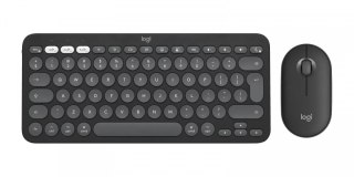 Logitech Zestaw klawiatura i mysz Pebble Combo for Mac Tonal Graphite 920-012244 Grafitowy
