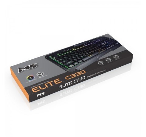 MS Klawiatura gamingowa Elite C330 LED MS Klawiatura gamingowa Elite C330 LED