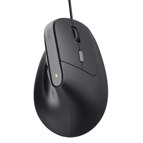 Trust Mysz ergonomiczna przewodowa Bayo II czarna Trust Mysz ergonomiczna przewodowa Bayo II czarna
