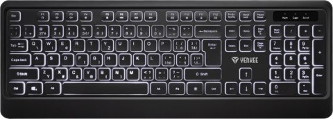 YENKEE Klawiatura Podświetlana cicha USB z niskoprofilowymi klawiszami YENKEE Klawiatura Podświetlana cicha USB z niskoprofilowymi klawiszami