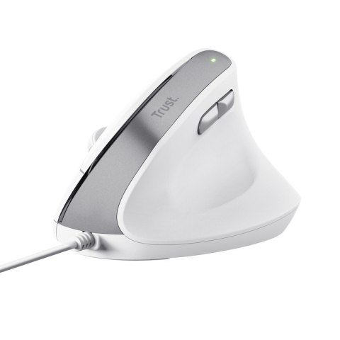 Trust Mysz ergonomiczna przewodowa Bayo II biała Trust Mysz ergonomiczna przewodowa Bayo II biała
