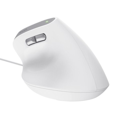 Trust Mysz ergonomiczna przewodowa Bayo II biała Trust Mysz ergonomiczna przewodowa Bayo II biała