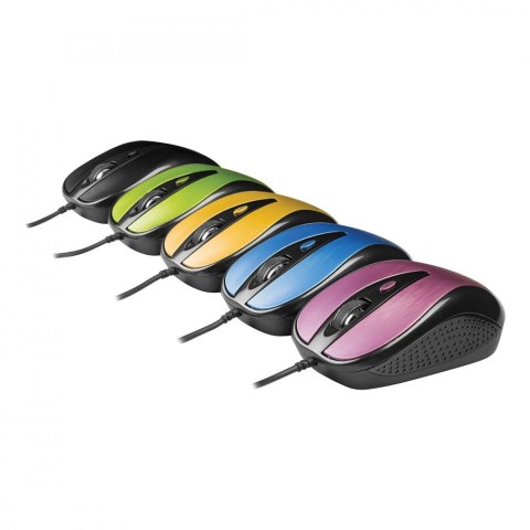 YENKEE Mysz przewodowa USB, 4 przyciski, optyczna, symetryczna Różowa YENKEE Mysz przewodowa USB, 4 przyciski, optyczna, symetryczna Różowa