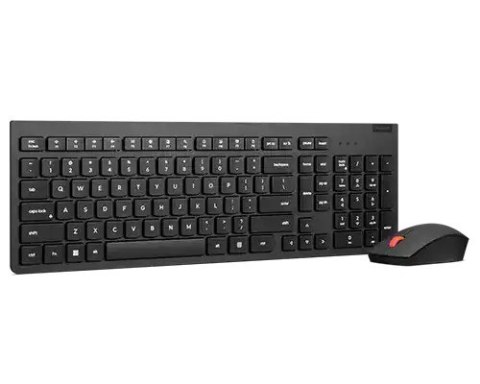 Lenovo Zestaw bezprzewodowej klawiatury i myszy Essential Gen2 czarny US English 4X31N50708 Lenovo Zestaw bezprzewodowej klawiatury i myszy Essential Gen2 czarny US English 4X31N50708
