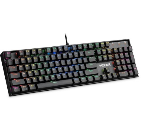 Defender Klawiatura mechaniczna MIRAX GK-352 podświetlenie RGB Czarna