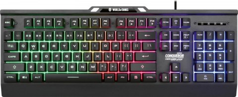 YENKEE Klawiatura metalowa dla Graczy COMQUEROR dynamiczne podświetlenie - wersja limitowana World Of Tanks YENKEE Klawiatura metalowa dla Graczy COMQUEROR dynamiczne podświetlenie - wersja limitowana World Of Tanks