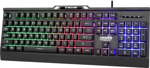 YENKEE Klawiatura metalowa dla Graczy COMQUEROR dynamiczne podświetlenie - wersja limitowana World Of Tanks YENKEE Klawiatura metalowa dla Graczy COMQUEROR dynamiczne podświetlenie - wersja limitowana World Of Tanks