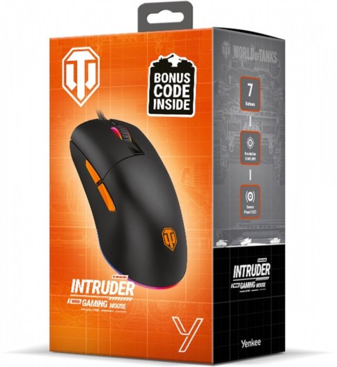 YENKEE Mysz przewodowa dla graczy INDRUDER WT200 ultralekka - wersja limitowana WORLD OF TANKS YENKEE Mysz przewodowa dla graczy INDRUDER WT200 ultralekka - wersja limitowana WORLD OF TANKS