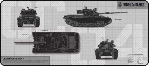 YENKEE Podkładka pod mysz DEFENDER WT90 - wersja limitowana WORLD OF TANKS YENKEE Podkładka pod mysz DEFENDER WT90 - wersja limitowana WORLD OF TANKS